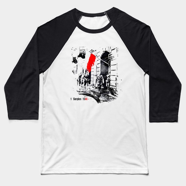 Warsaw Uprising 1944 Baseball T-Shirt by vivalarevolucio